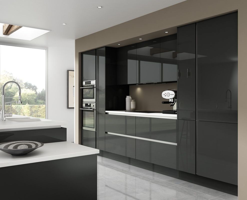 Manici di armadio finiti in lacca personalizzati per armadietto di cucina in design minimalista