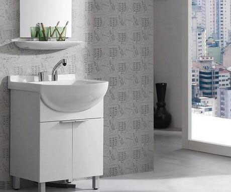 End Luxury Design Moderno 28 72 pollici Fluted PVC Membrana Stretta bagno galleggiante Vanità Armadio Set