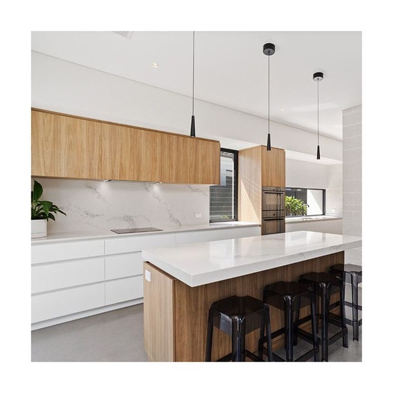 Blum Hardware European Style Polymer Sheet Kitchen Cabinet Set altamente adatto alle esigenze OEM / ODM