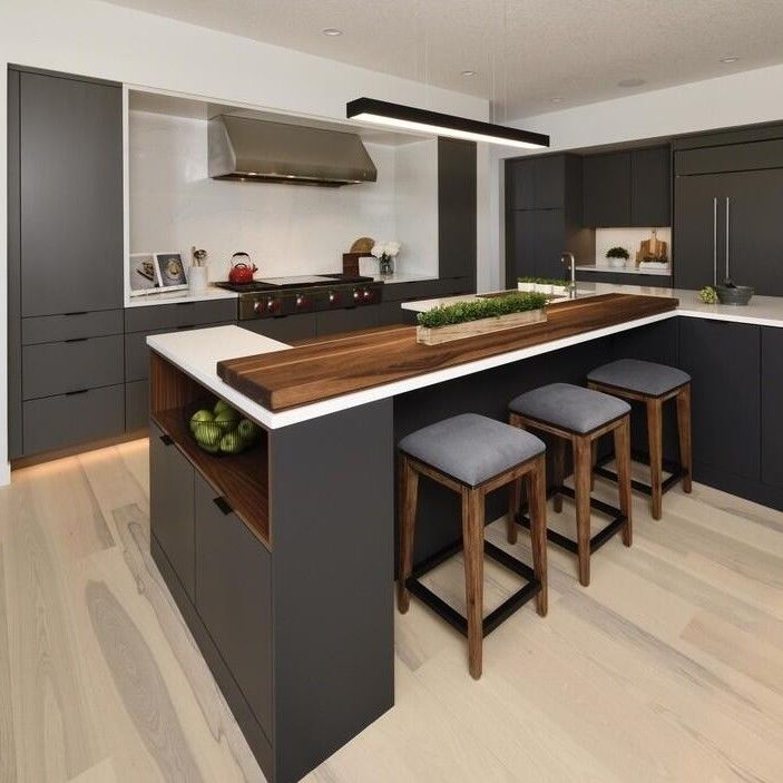 Blum Hardware European Style Polymer Sheet Kitchen Cabinet Set altamente adatto alle esigenze OEM / ODM