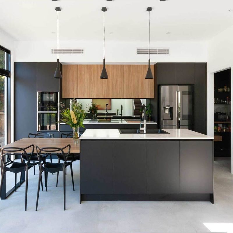Blum Hardware European Style Polymer Sheet Kitchen Cabinet Set altamente adatto alle esigenze OEM / ODM