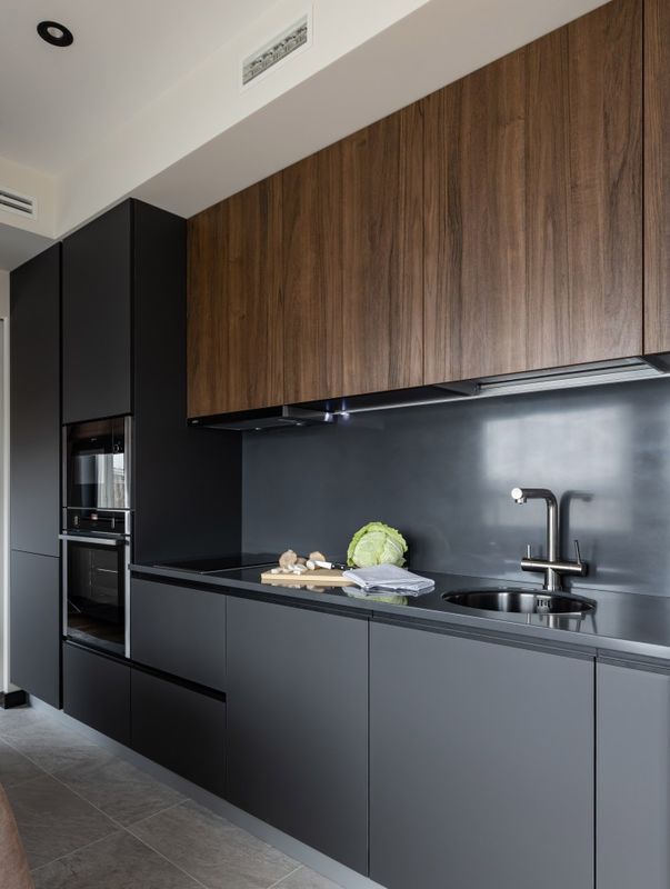 Armadio per mobili modulari a colori di rivestimento personalizzato per villa/appartamento cucina moderna