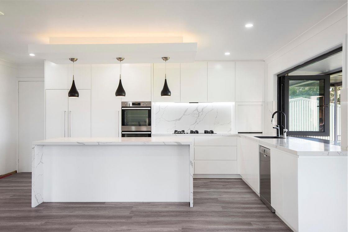 Villa/appartamento American Oak Hardwood Custom Kitchen Cabinet con porte e porte HDF