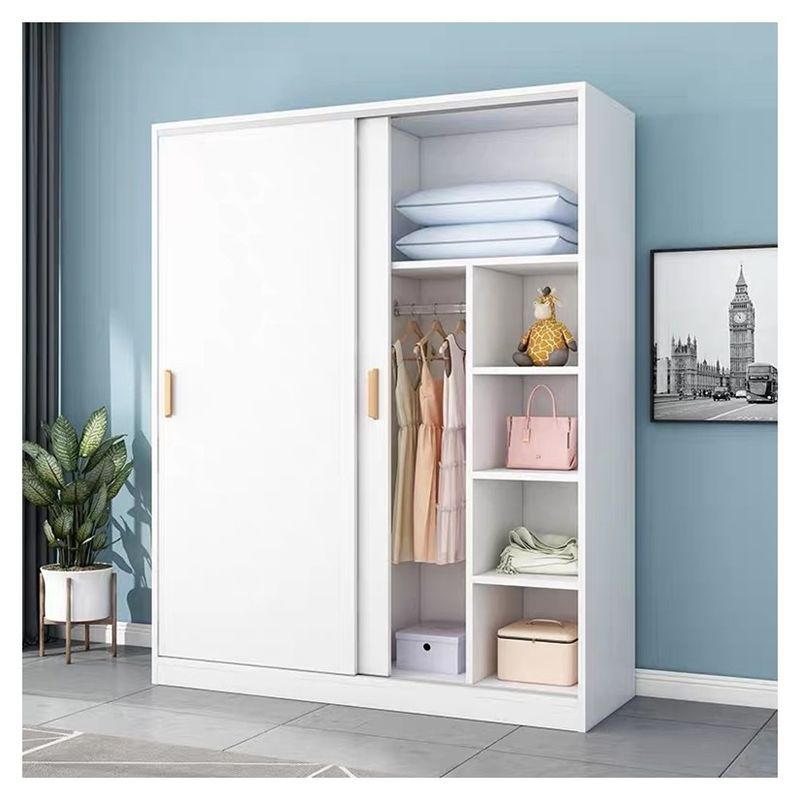 Moderno PANEL estensibile stile legno porta scorrevole armadio di stoccaggio armadio per camera da letto