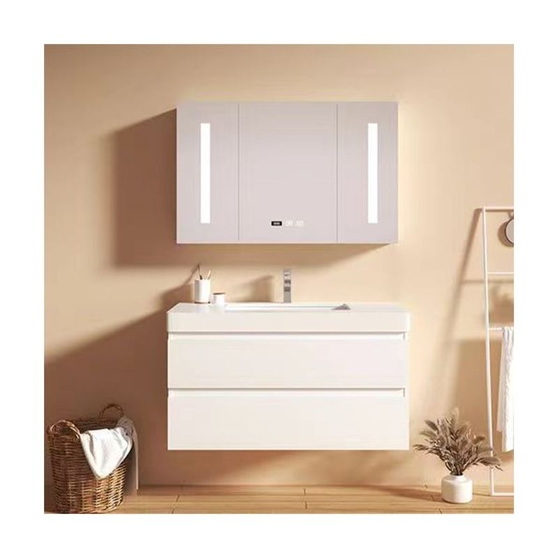 Bagno in PVC appeso a parete, vano con lavandino, bagno bianco, rettangolo, 36 x 22