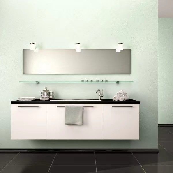 Appartamento Vanity Combo Modern Melamine Rectangle Bagno 60 72 Inch Armadi specchiati