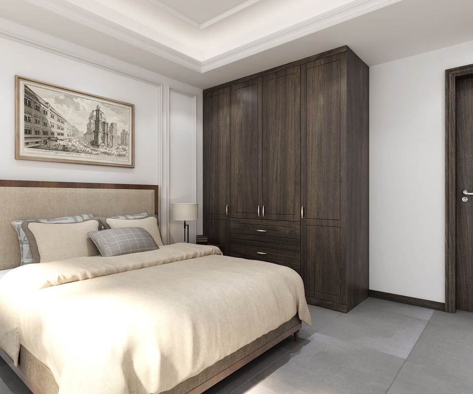 Arredamento per camera da letto portatile Disegno aperto personalizzato per armadi di rivestimento di villa moderna