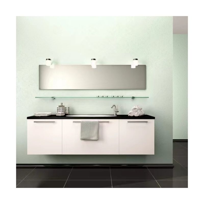 Casalinghe a parete Smart Pvc Storage Bagno Specchieria Armadi Con Combo Vanità di Luce Led