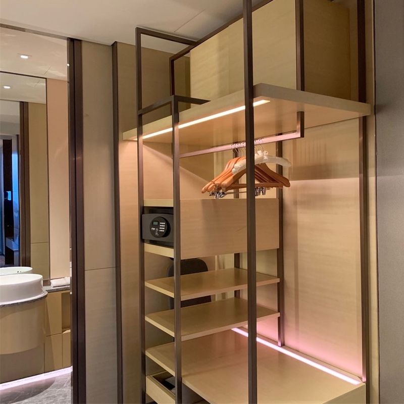 Abbigliamento in legno in stile moderno Armadio Disegno di lusso personalizzato per la casa Villa Hotel Appartamento