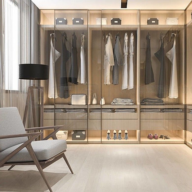 Moderno stile camera da letto in legno combinazione walk-in armadio per la casa Villa Hotel appartamento