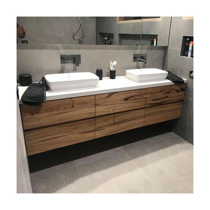 Moderno bagno Vanity Cabinet in colore personalizzato per hotel e appartamenti bagni