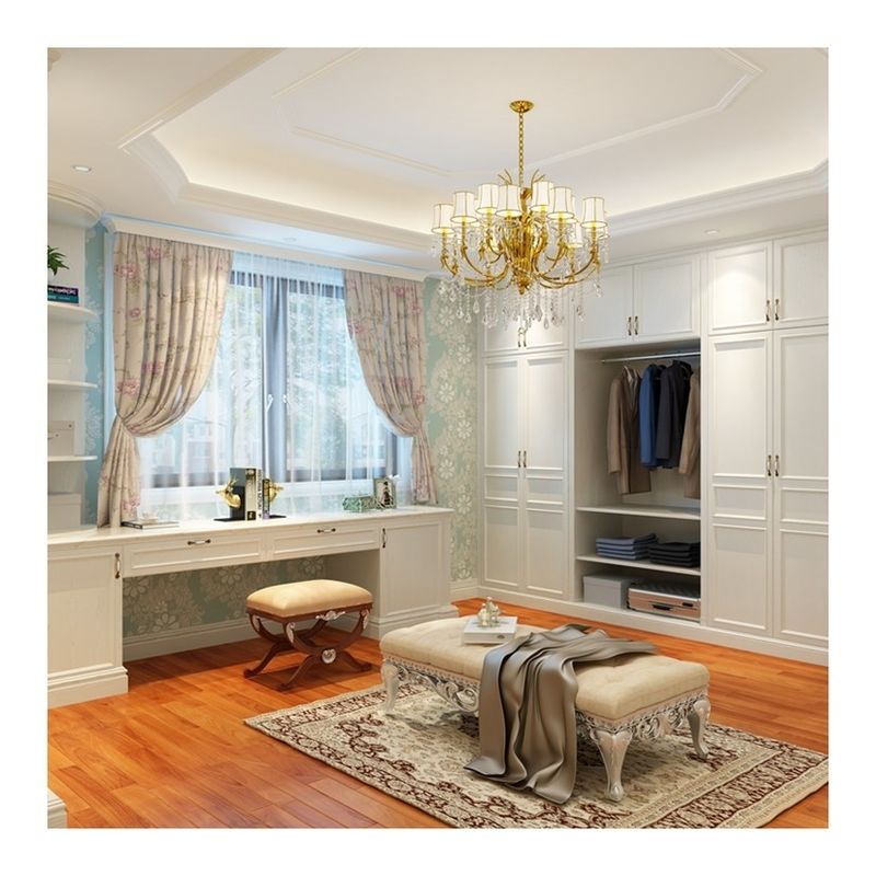 Finitura per la casa Arredamento in stile bianco lacca Shaker Design Armadio con cartone MR HDF