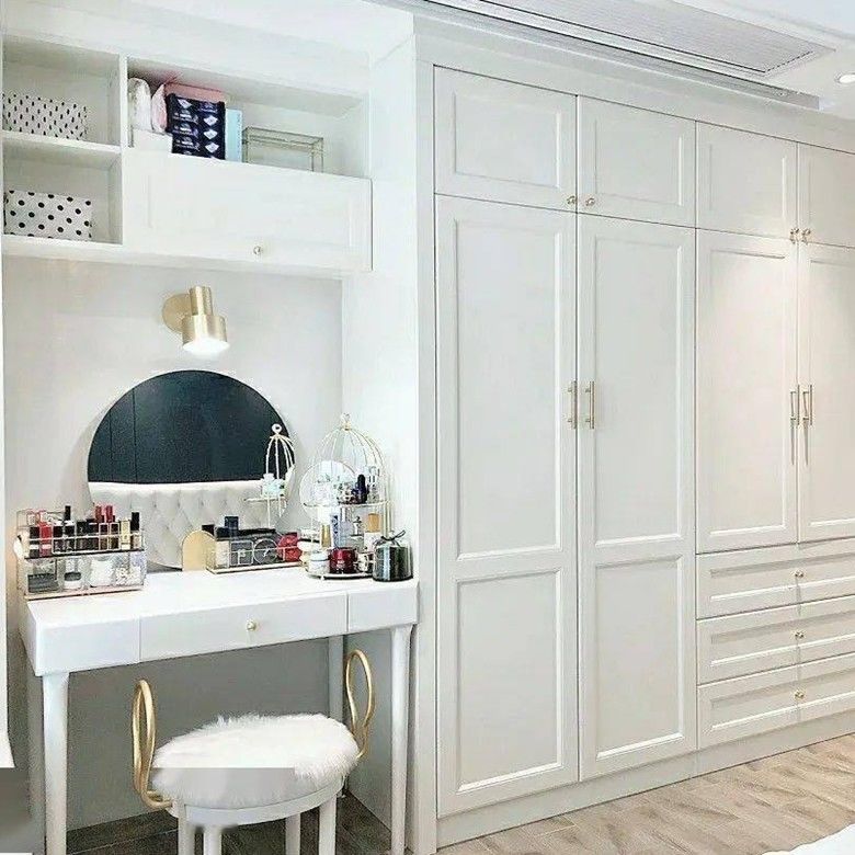 Finitura per la casa Arredamento in stile bianco lacca Shaker Design Armadio con cartone MR HDF