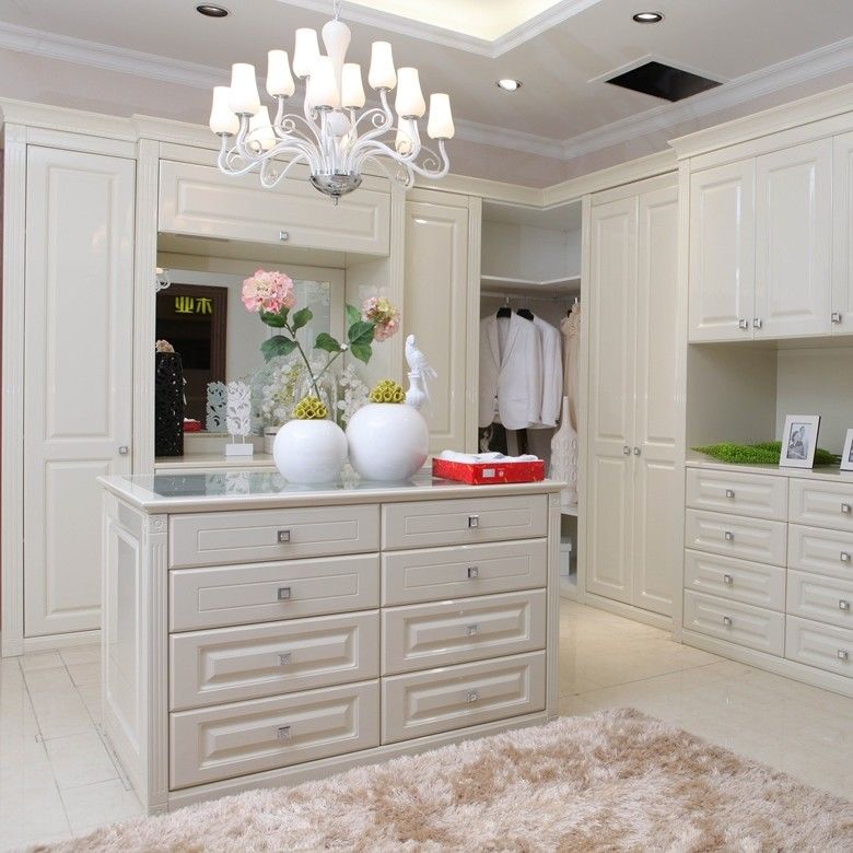 Finitura per la casa Arredamento in stile bianco lacca Shaker Design Armadio con cartone MR HDF