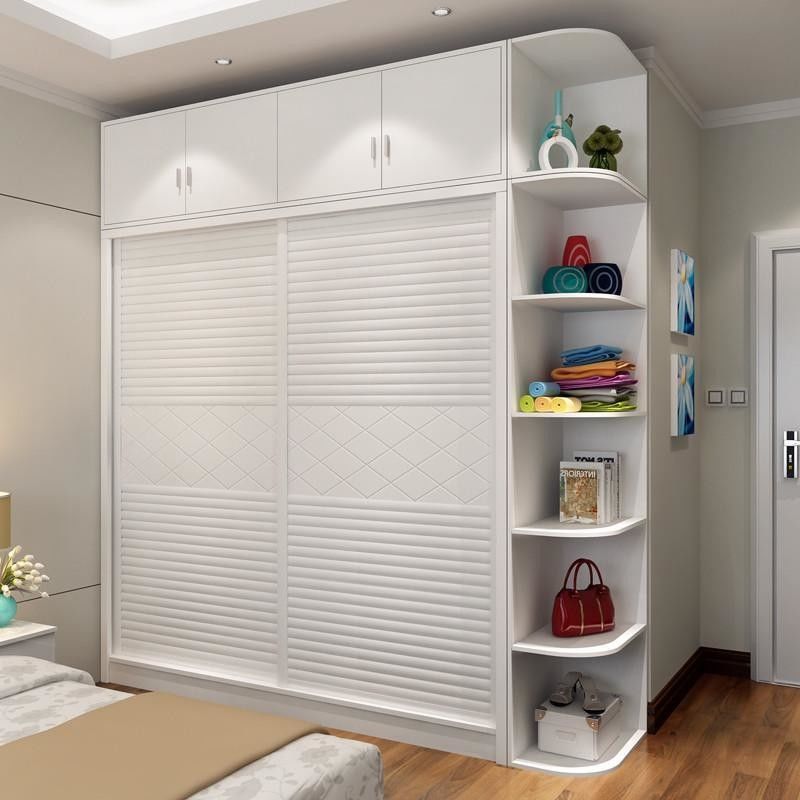 Moderno camera da letto doppia porta scorrevole armadio Armadio di archiviazione con disponibilità 2D/3D
