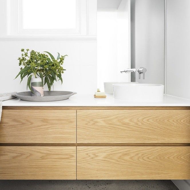 Porta in legno massello YALIG Modulare Legno Rivestimento Single Lavabo Bagno Vanità in Design Moderno