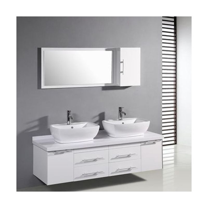 Vanità da bagno in stile europeo con design senza maniglia e opzioni di colore personalizzate