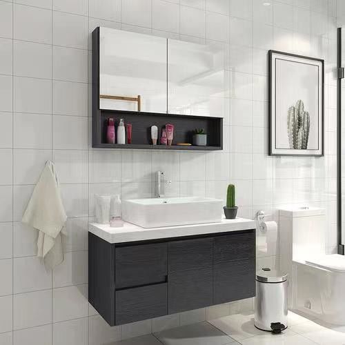 Disegno multifunzionale senza maniglia gabinetto vanità bagno per bagno 38-46 in larghezza