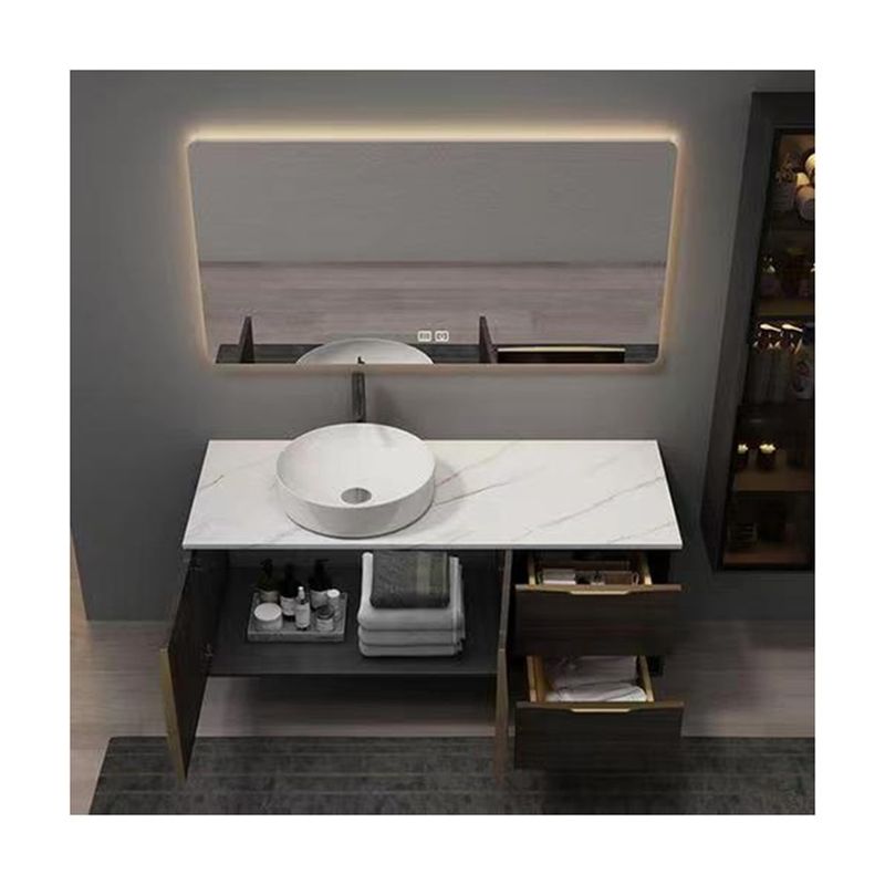 Rectangle Double Side Cabinet Bagno impermeabile Vanità con specchio Include specchio Sì