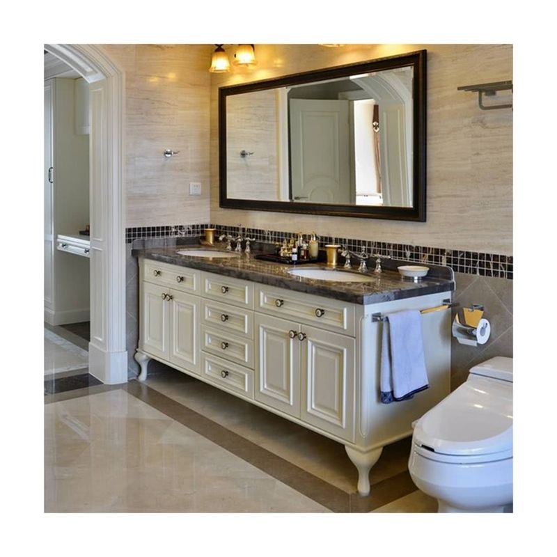 Bagno impermeabile con lavandino in pietra di quarzo artificiale