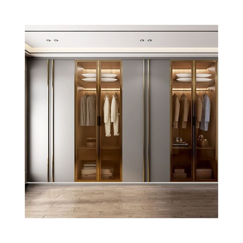 N Tavolo da letto in legno con 8 porte scorrevoli Armadio in alluminio