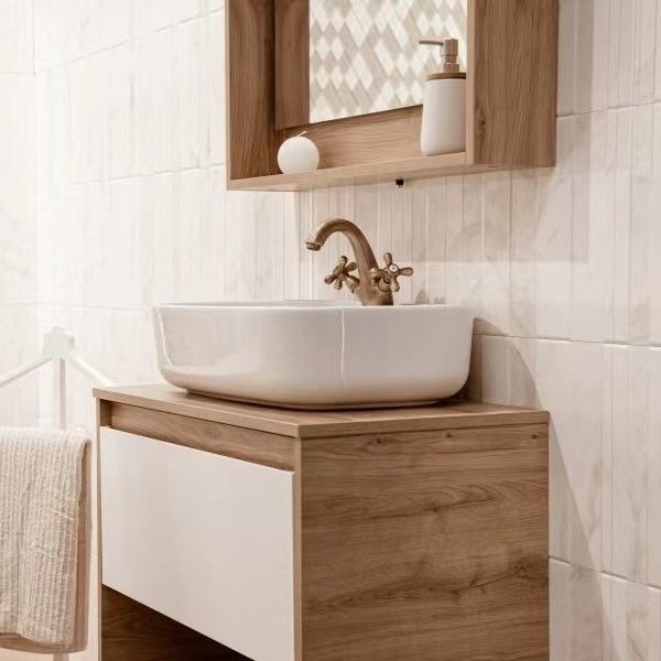 Vanità da bagno italiana personalizzata con specchio a LED YALIG Colore e design personalizzabili