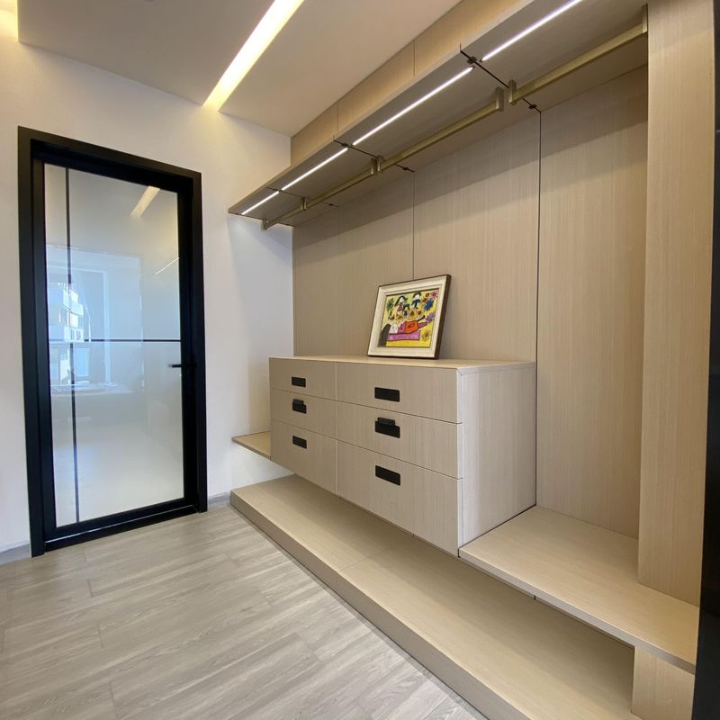 Arredamento per hotel YALIG Arredamento contemporaneo porta scorrevole in legno Armadio con sistema integrato
