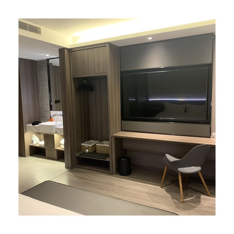 Arredamento per hotel YALIG Arredamento contemporaneo porta scorrevole in legno Armadio con sistema integrato
