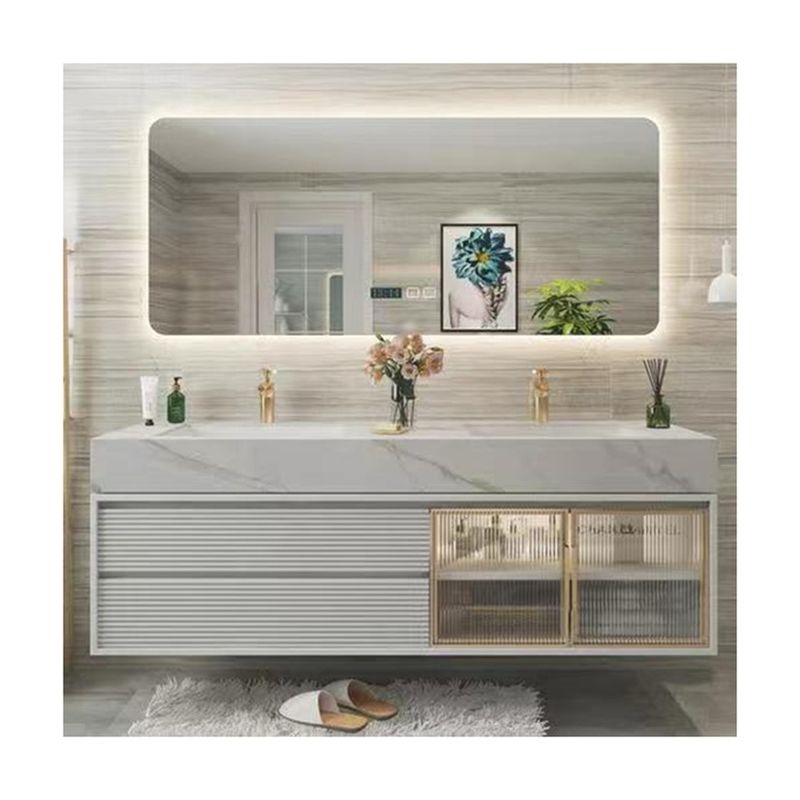 Disegni personalizzati e materiale per porte in MDF in YALIG Floating Vanity Set per bagni moderni