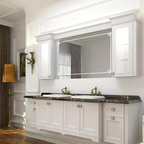 Rectangle Vanity YALIG Custom Luxury Quartz Counter Top Set per il design moderno del bagno