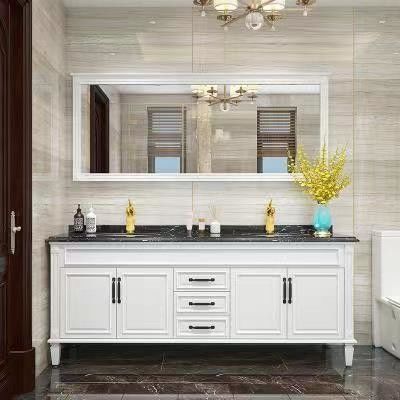 Migliora il tuo bagno con YALIG Custom Gold Double Sink Vanity Combo e Wall Mount