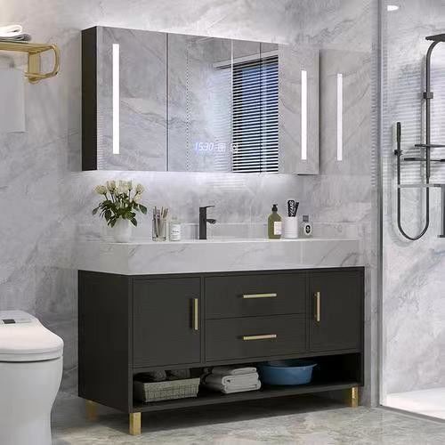 Gabinetto per mobili da bagno di lusso YALIG con colore personalizzato e larghezza 38-46