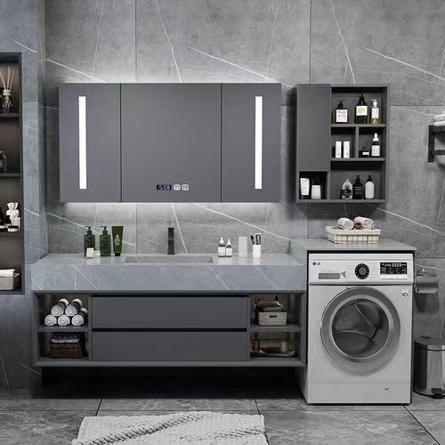 Trasforma il tuo bagno con vanità montate su pareti in legno massello e vaschetto galleggiante