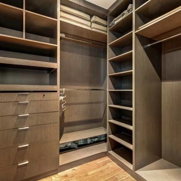 Stile di design contemporaneo Custom Walk In Wardrobe Armadio per mobili da letto moderni