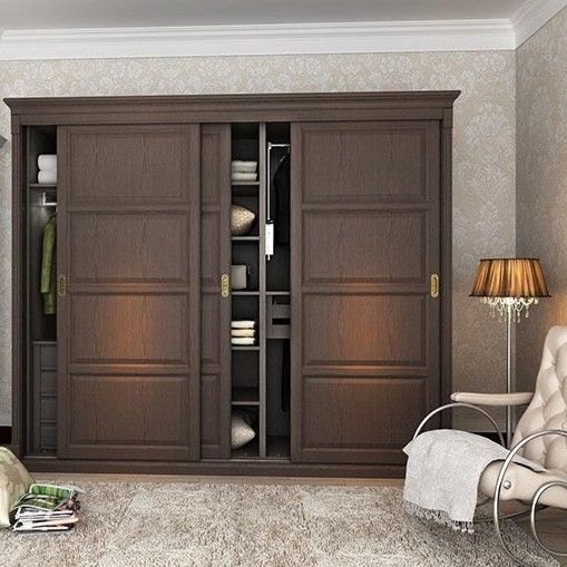 Arredamento per camera da letto personalizzato Armadio in legno con due e tre porte di YALIG