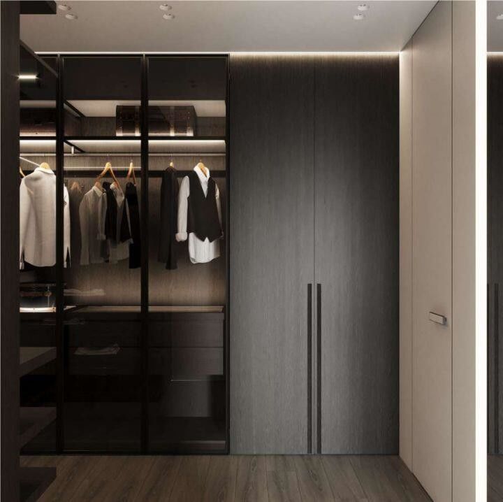 Arredamento per camera da letto personalizzato Armadio in legno con due e tre porte di YALIG