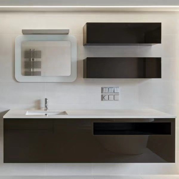Modern Cabinet Storage and Bathroom Vanity Light Combo con Specchio di YALIG Design