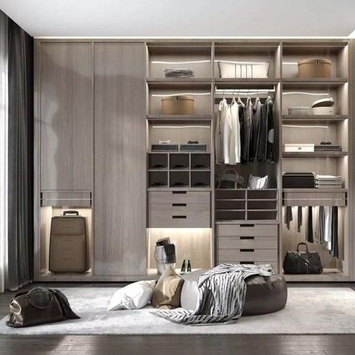 NO Piegato 2024 Design Camera da letto Armadio Armadio in legno per Generale all'interno YALIG