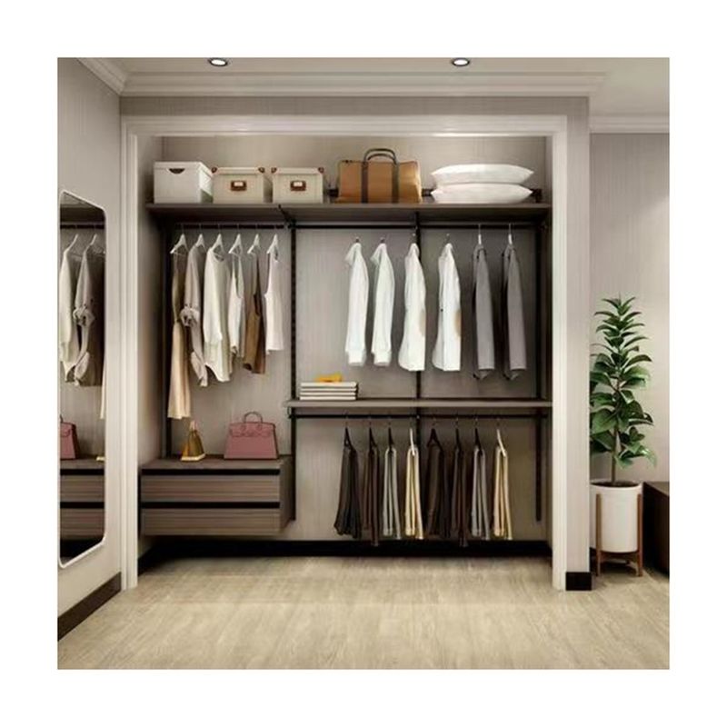 YALIG Corner Melamine Armadio Camera da letto Set la tua soluzione di stoccaggio definitiva