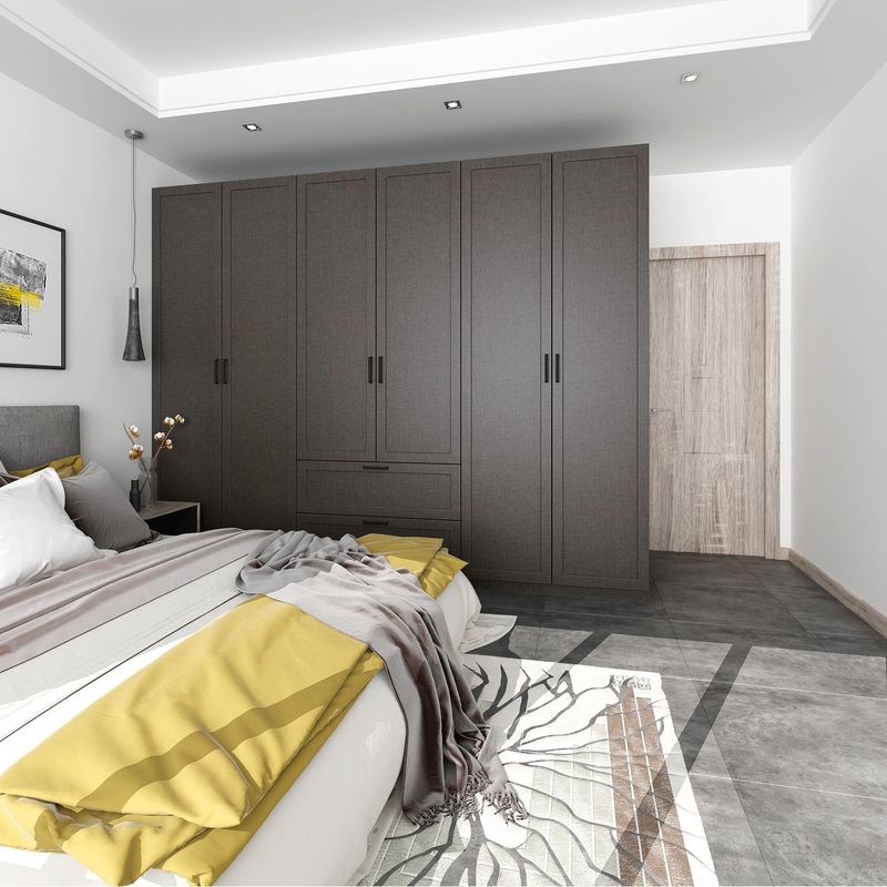 YALIG Corner Melamine Armadio Camera da letto Set la tua soluzione di stoccaggio definitiva