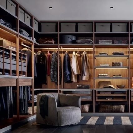Stile di design contemporaneo YALIG Veneer Armadi di angolo moderni per mobili da letto