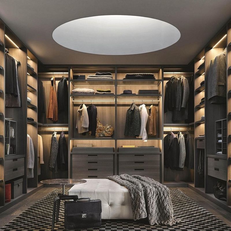 Stile di design contemporaneo YALIG Veneer Armadi di angolo moderni per mobili da letto